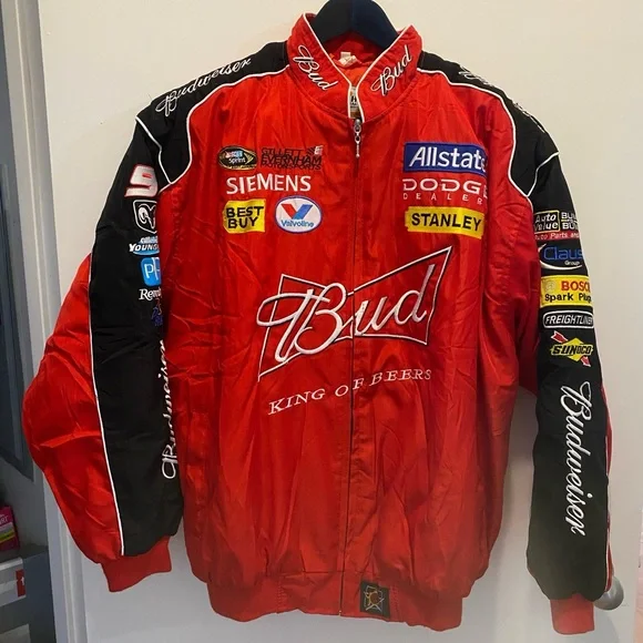 F1 Budweiser Red Racing Jacket - Picture 1 of 3